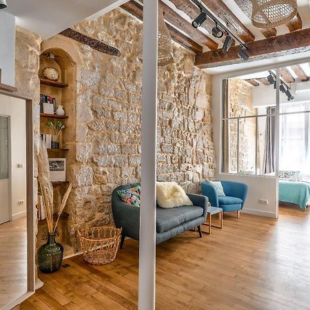 New Stunning 4 Bdrs Apt, With Ac - Le Marais Paris Luaran gambar