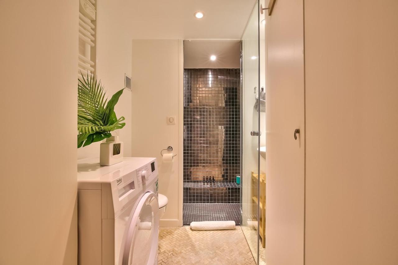 New Stunning 4 Bdrs Apt, With Ac - Le Marais Paris Luaran gambar