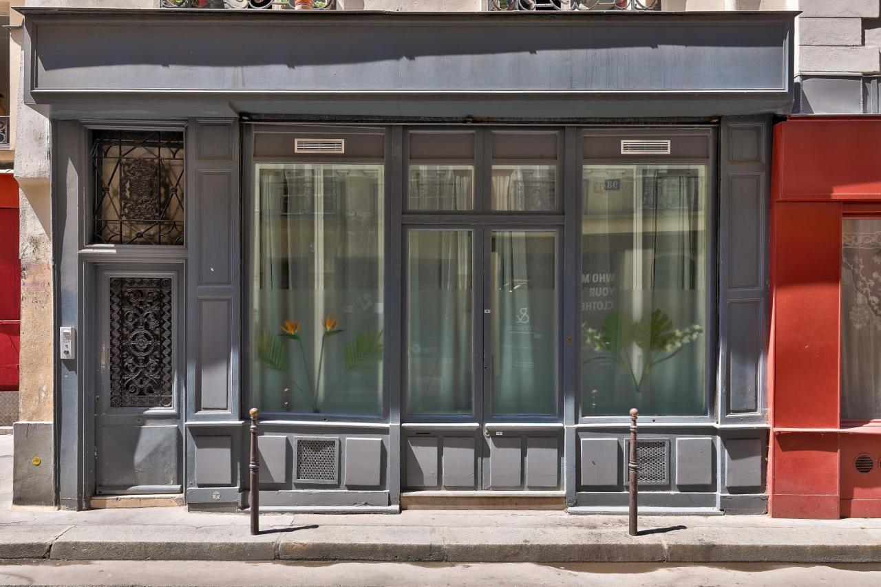 New Stunning 4 Bdrs Apt, With Ac - Le Marais Paris Luaran gambar