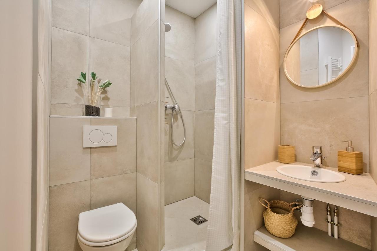 New Stunning 4 Bdrs Apt, With Ac - Le Marais Paris Luaran gambar